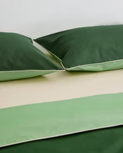 Moss, Apple & Vanilla Piped Pillowcases (Set of Two)