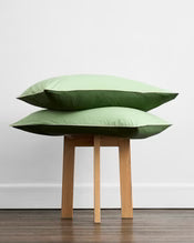 Moss, Apple & Vanilla Piped Pillowcases (Set of Two)
